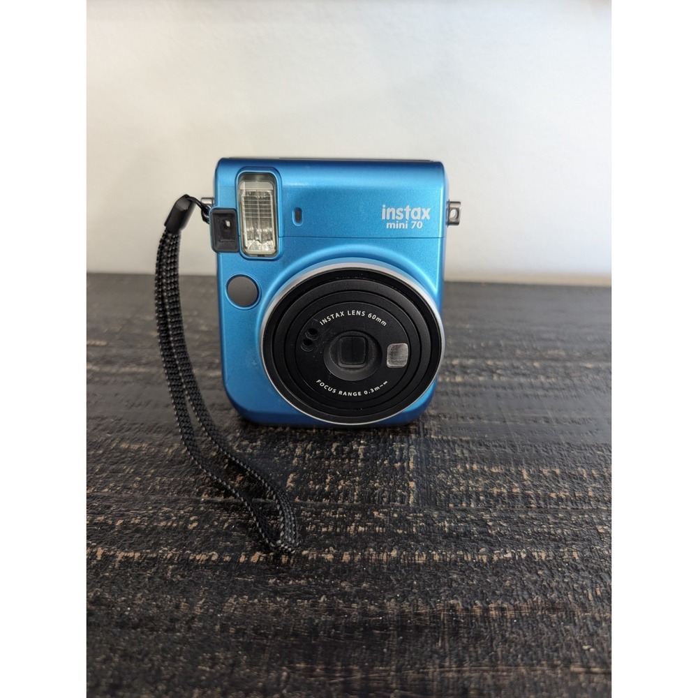 Fujifilm Instax Mini 70 BLUE Instant Film Camera Fully Tested works